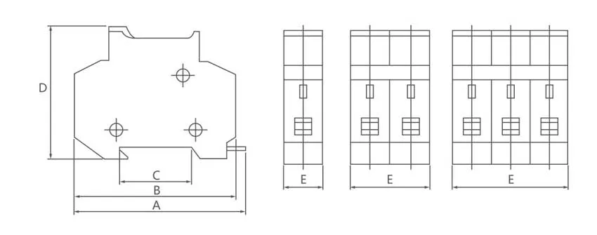 TPRT18-Low-Voltage-Fuse-Holder-Dimension-Drawing