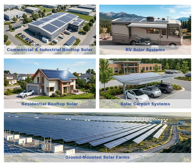 Solar combiner box installed in a commercial PV project